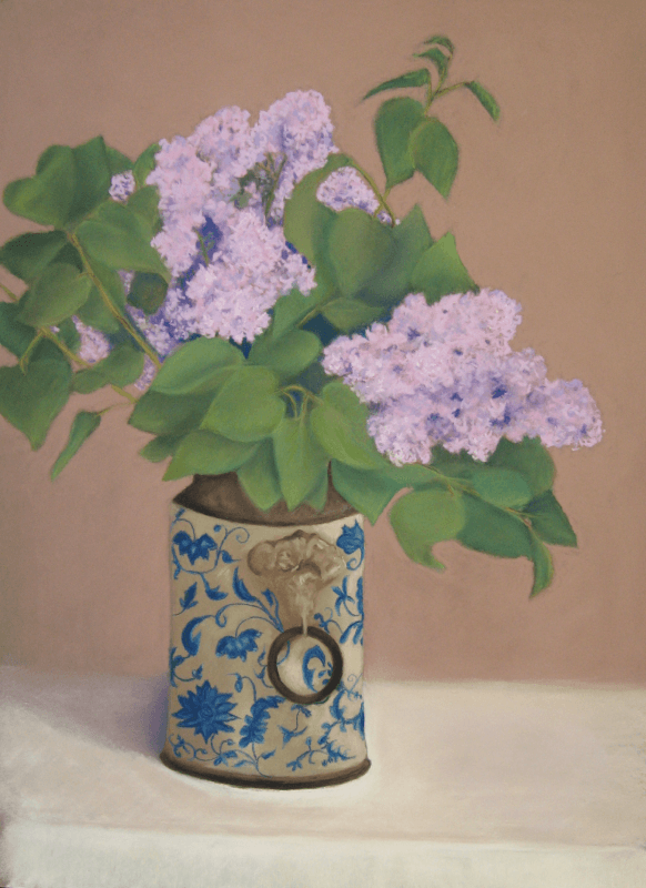 Lilacs in an Antique Vase - 18x24