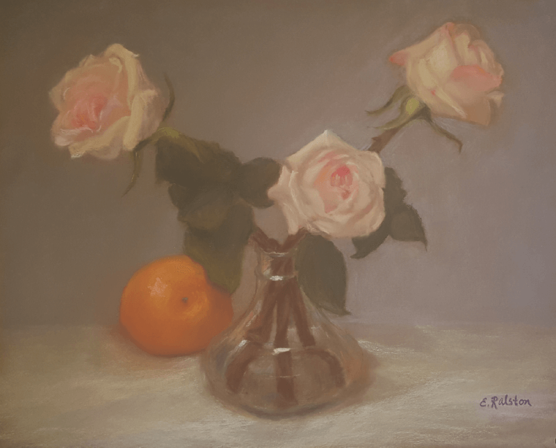 Roses in Petite Vase - 11x14